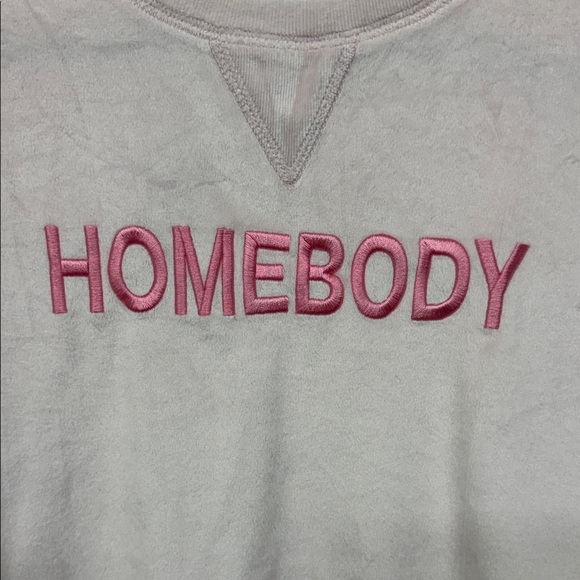 Honeydew “Homebody” Velour Top & Jogger SET in Ballet Pink Plaid: Medium - Picture 3 of 7